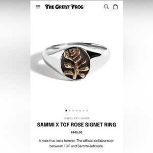 The Great Frog London Rose Signet Ring